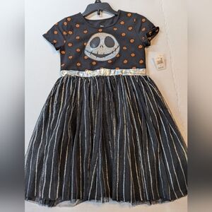Disney Girls Nightmare Before Christmas Dress Size Small 6/6X BNWT